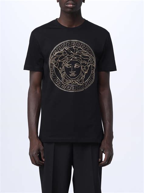 versace nero t shirt|Versace shirts online.